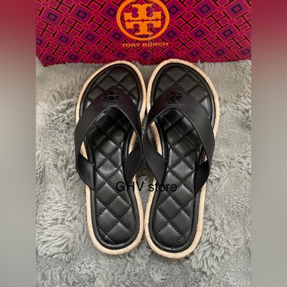 Tory burch Quilted Espadrilles Thong - Picture 2 of 7